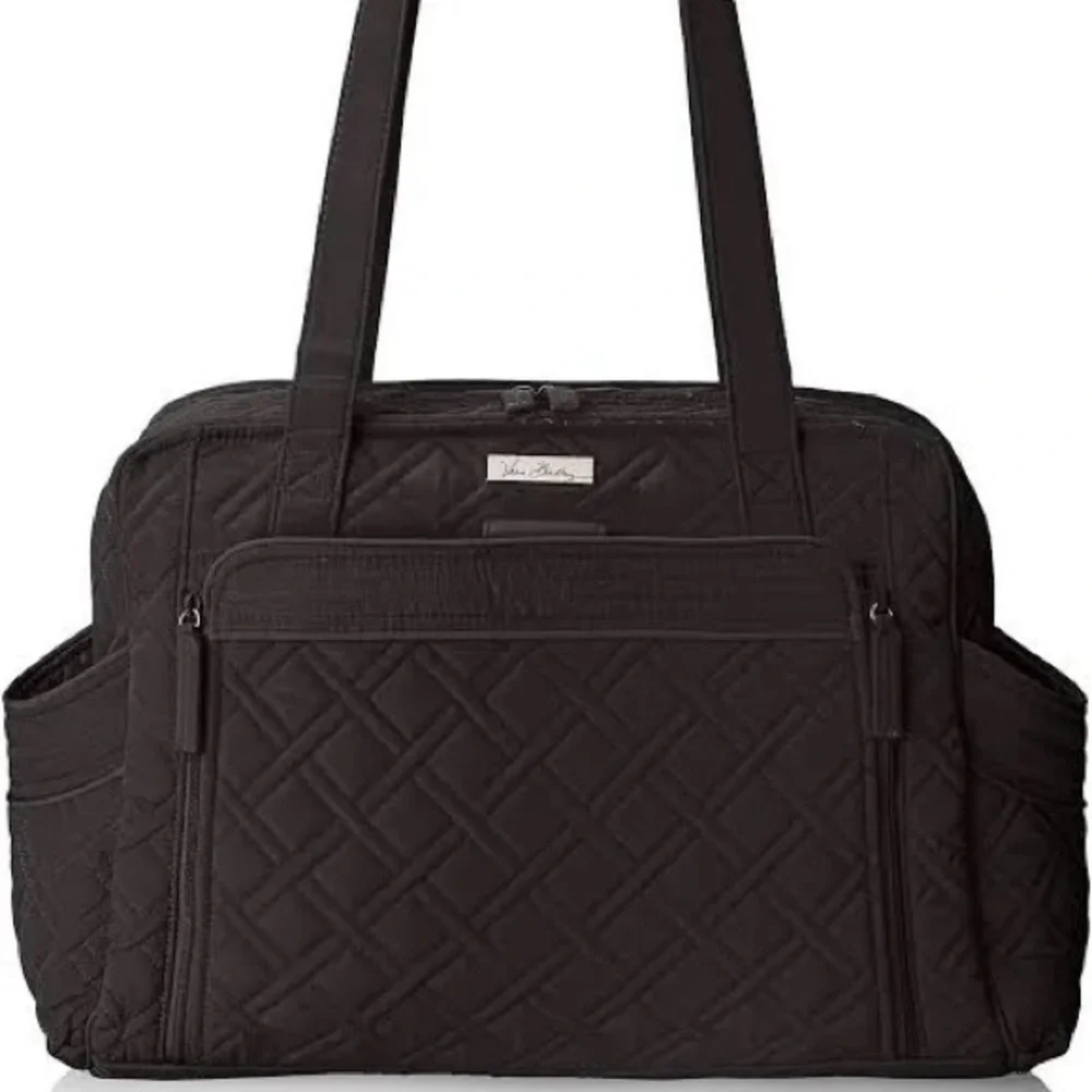 Vera Bradley Stroll Around Quilted Diaper Bag with changing pad